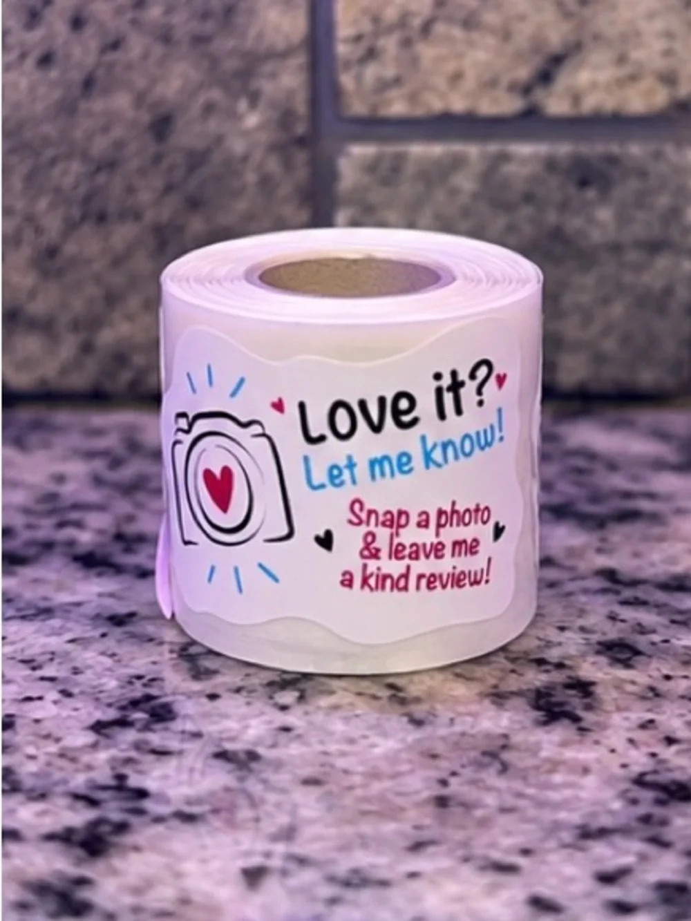 55 Pack Love It Review Stickers Small Business Seller Packaging
